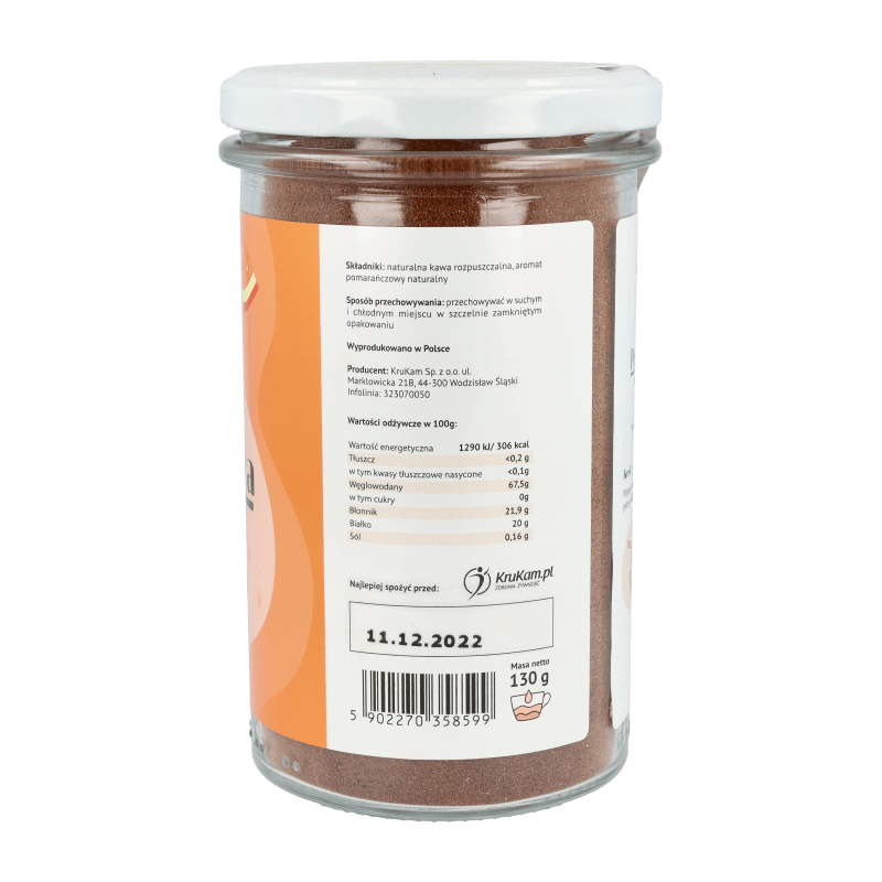 Kawa rozpuszczalna Pomarańczowa 130g