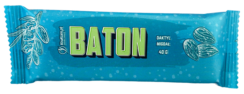 Baton Daktylowy z migdałami 40g