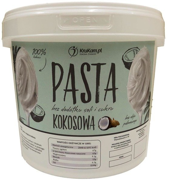 Pasta kokosowa Mus wiadro 5kg