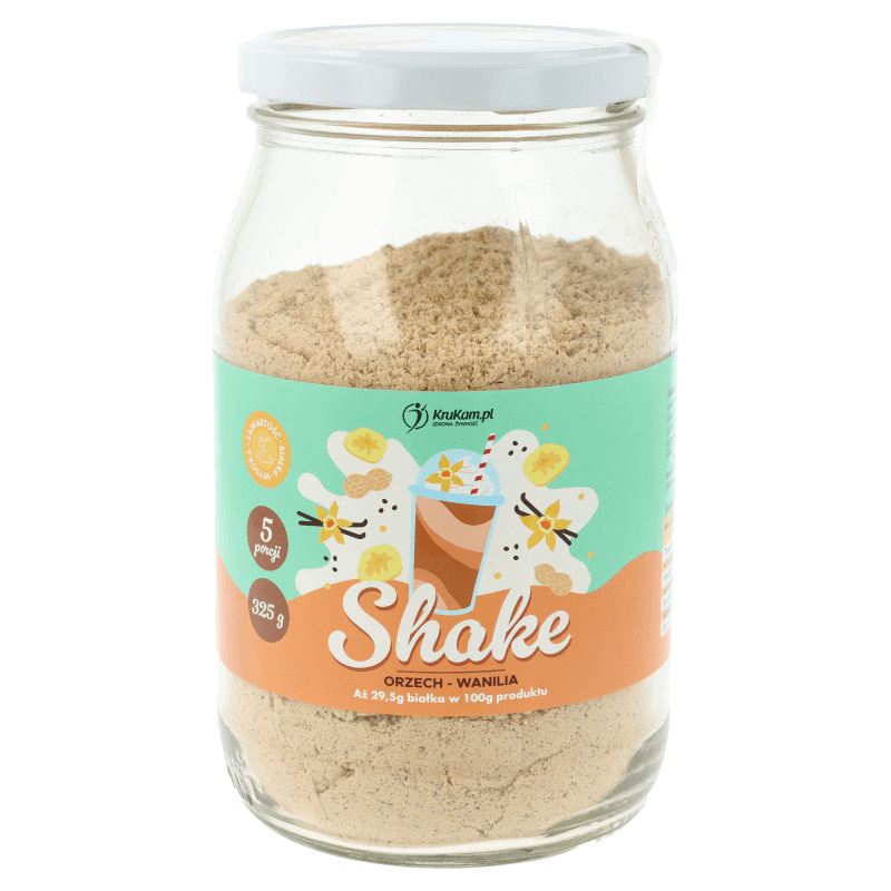 Mieszanka na shake wysokobiałkowy orzech wanilia 325g (5 porcji)