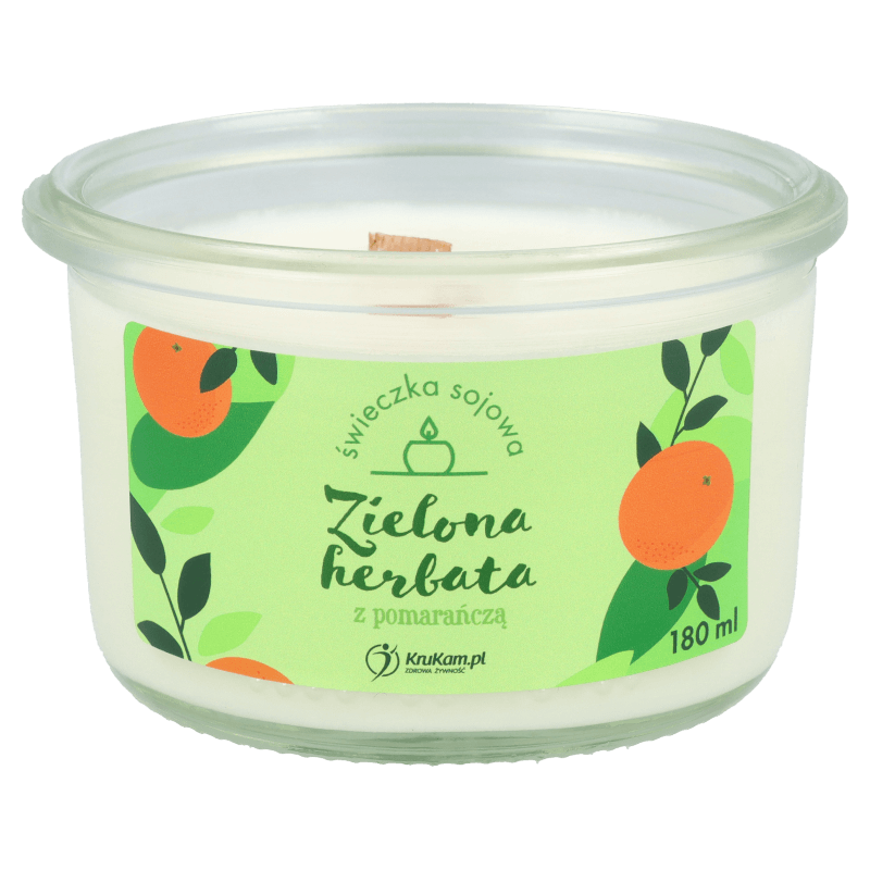 Świeczka sojowa Zielona herbata z pomarańczą 150ml