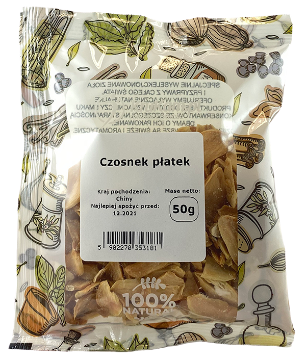 Czosnek płatek 50g