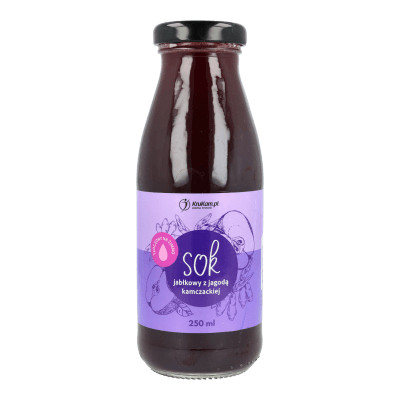 Sok jabłkowy z jagodą kamczacką 250ml