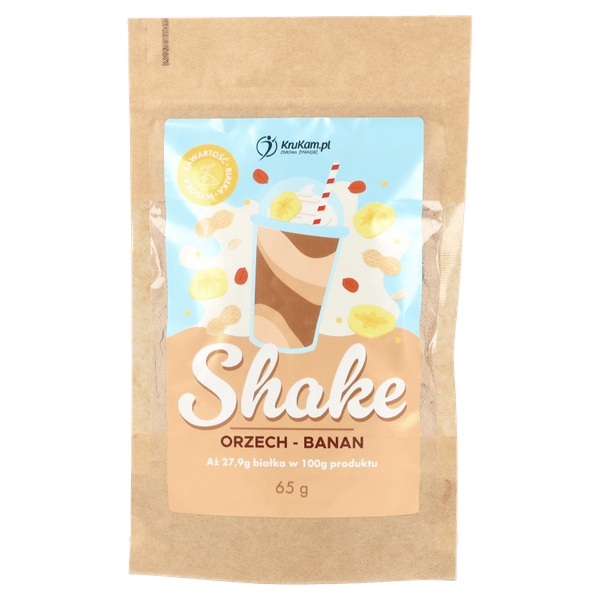 Mieszanka na shake wysokobiałkowy orzech banan 65g