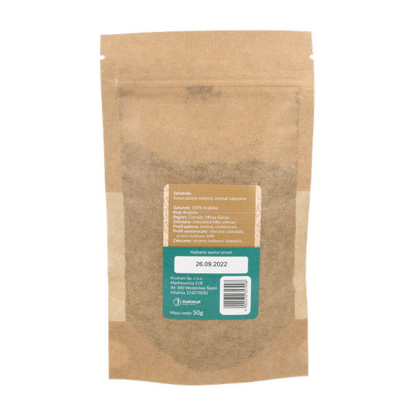 -30%Kawa mielona Brazylia Cerrado orzechowa 50g(Data:26.02.2026)