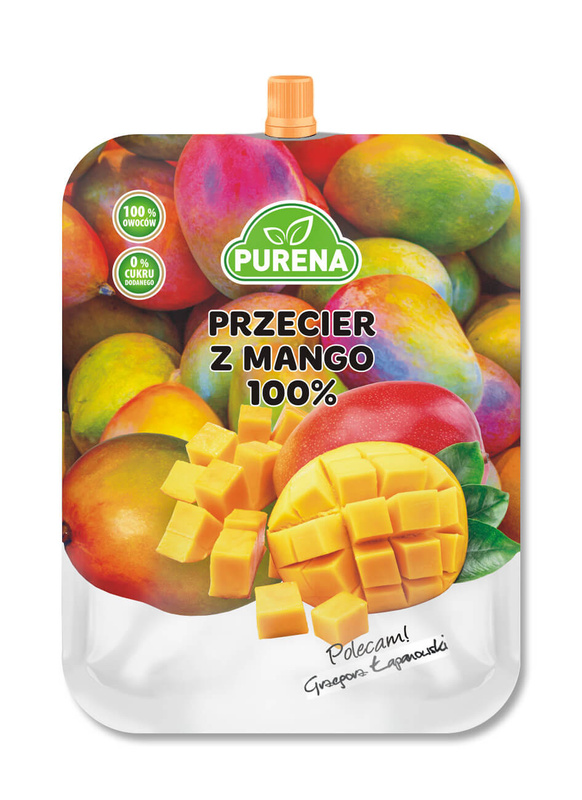 Przecier (mus) owocowy 100% z mango 350g Purena