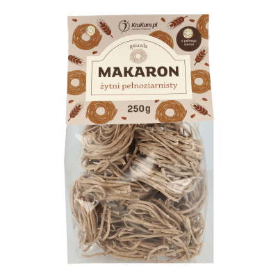 Makaron żytni pełnoziarnisty gniazda 250g