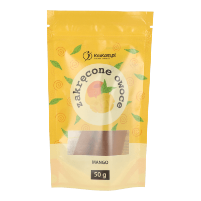 Zakręcone owocowe Mango 50g bez dodatku cukru