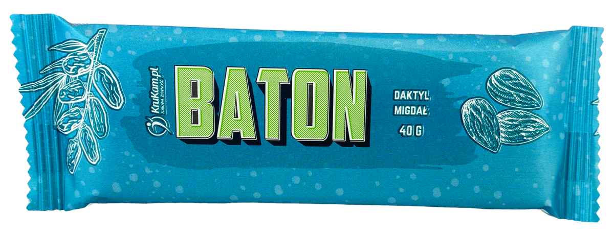 Baton Daktylowy z migdałami 40g