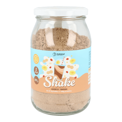 Mieszanka na shake wysokobiałkowy orzech banan 325g (5 porcji)