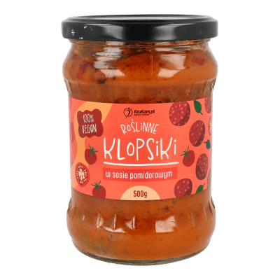 Roślinne klopsiki w sosie pomidorowym 500g