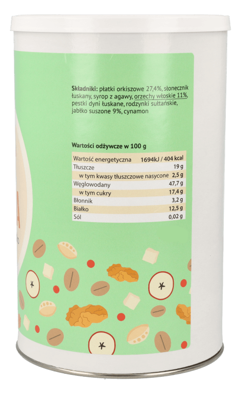Granola orzech włoski-jabłko 270g