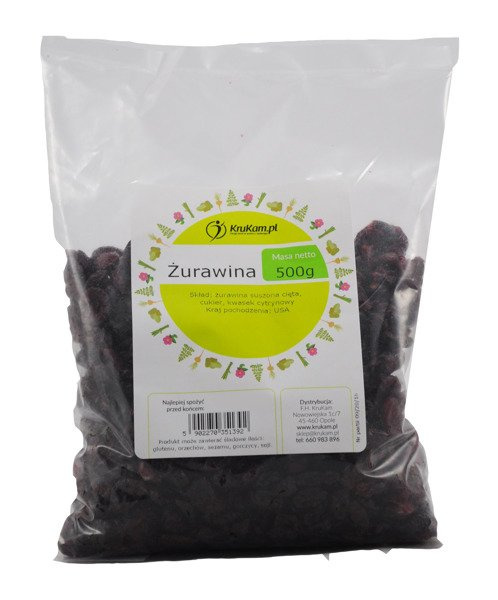 Suszona żurawina USA 500g cięta