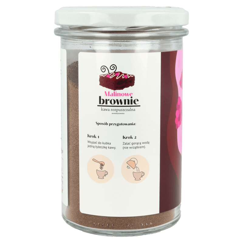 Kawa rozpuszczalna Malinowe brownie 130g