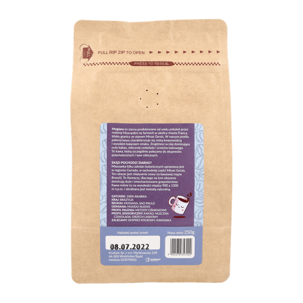 Kawa ziarnista Brazylia Mogiana 250g