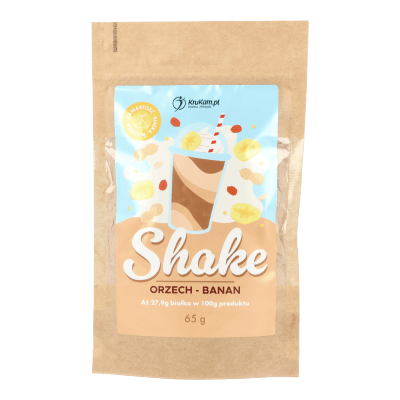 Mieszanka na shake wysokobiałkowy orzech banan 65g