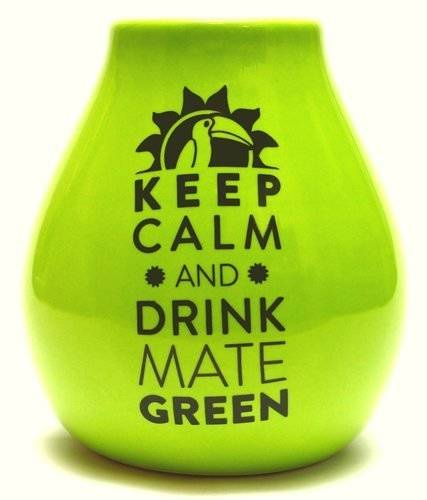 Tykwa Ceramiczna Luka GREEN LOGO mate green 350ml STABILNA