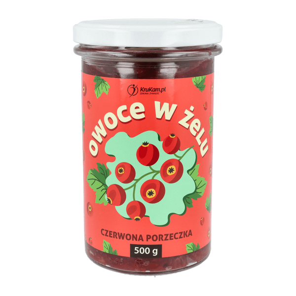 Frużelina Owoce w żelu Czerwona porzeczka 500g 