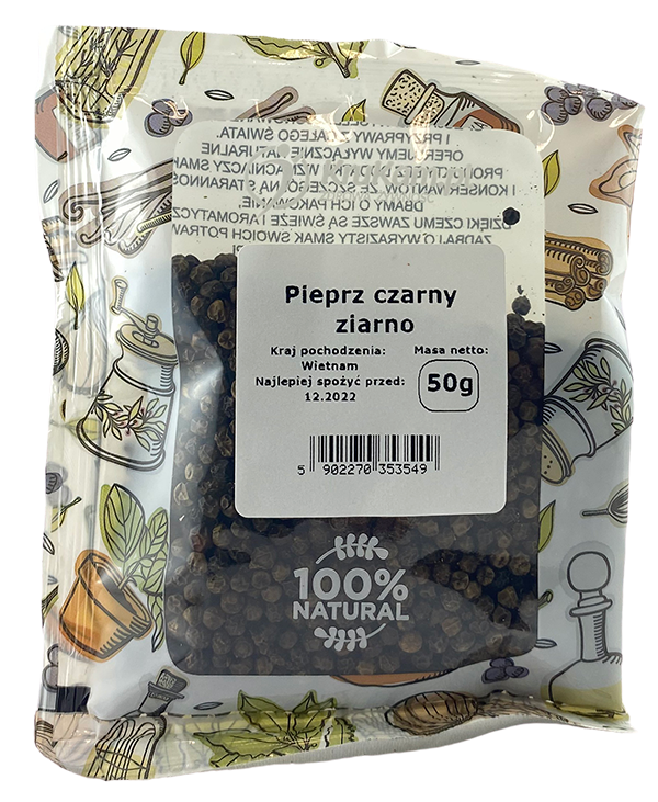 Pieprz czarny ziarno 50g