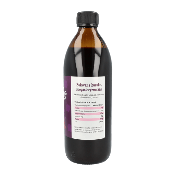 Zakwas z buraków niepasteryzowany 500ml