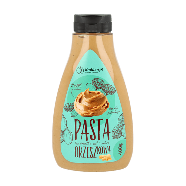 Pasta Orzechowa 100% butelka 400g