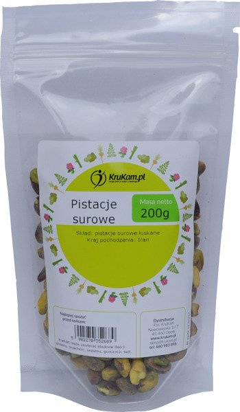 Pistacje surowe 200g bez soli