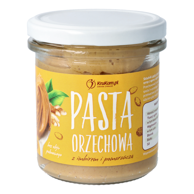 Pasta orzechowa z imbirem i pomarańczą 300g