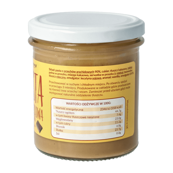 Pasta orzechowa z mleczną czekoladą 300g