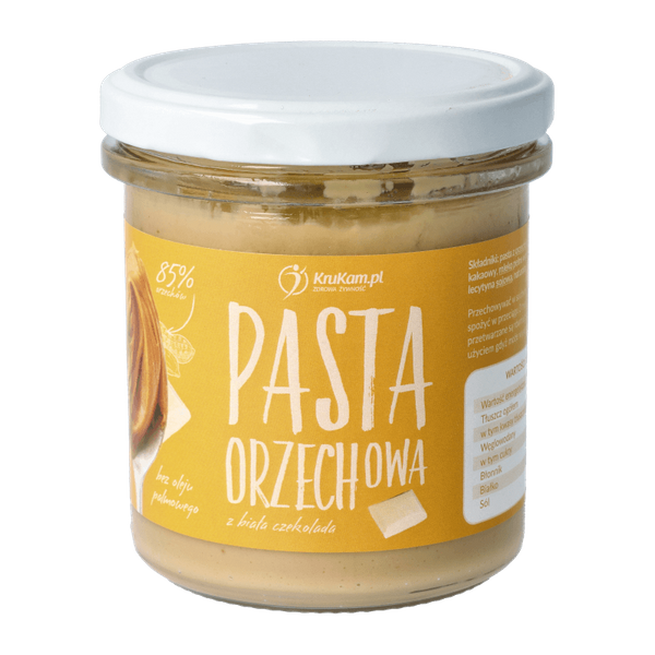 Pasta orzechowa z białą czekoladą 300g