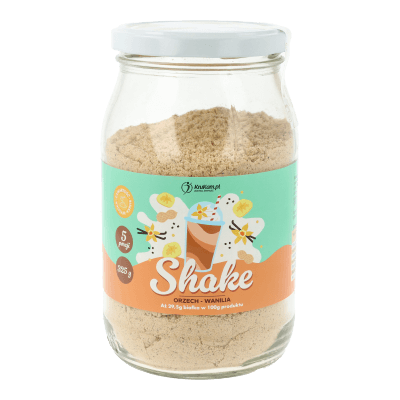 Mieszanka na shake wysokobiałkowy orzech wanilia 325g (5 porcji)