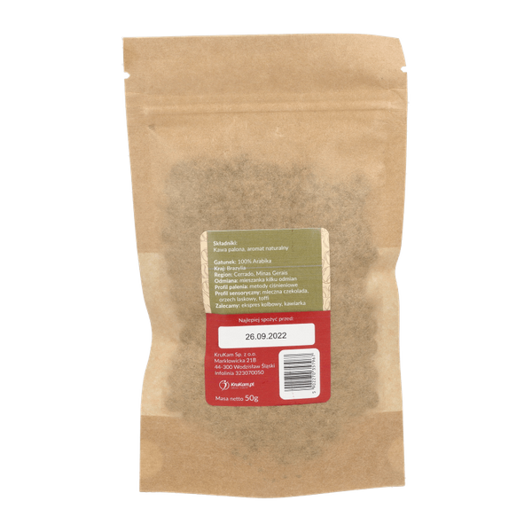 -30%Kawa ziarnista Brazylia Cerrado waniliowa 50g(Data:27.02.2026)