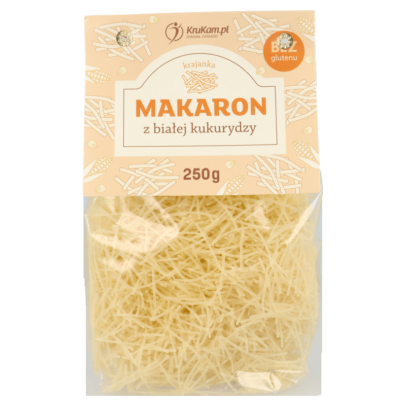 Makaron z białej kukurydzy (bezglutenowy) krajanka 250g