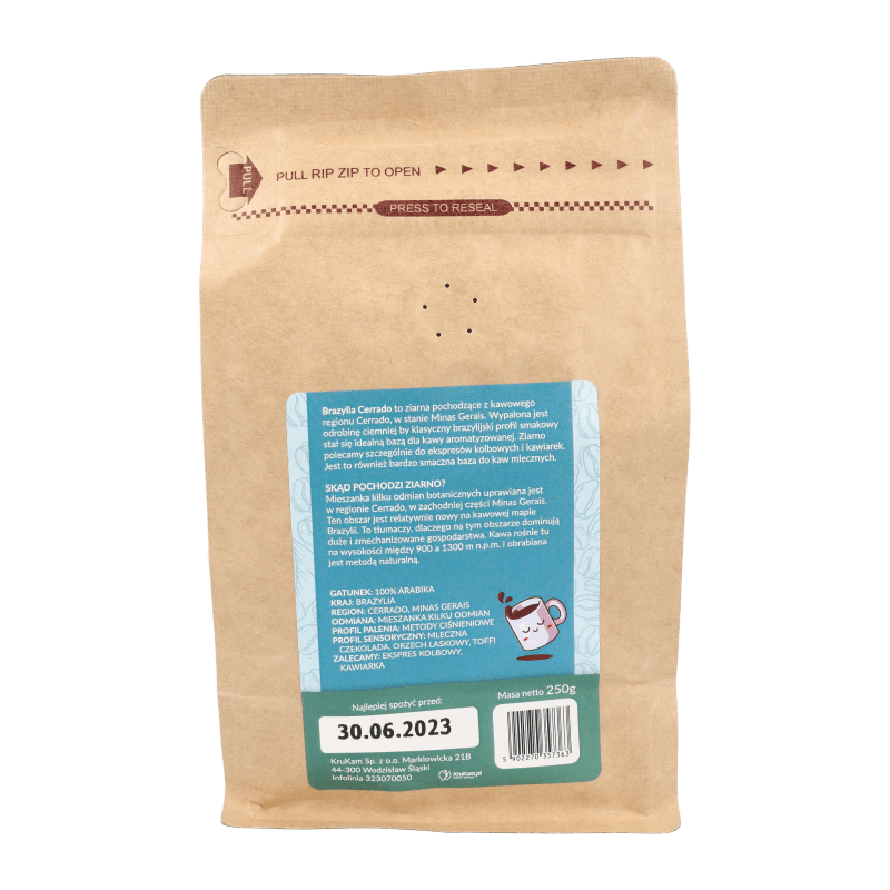 Kawa mielona Brazylia Cerrado kokosowa 250g