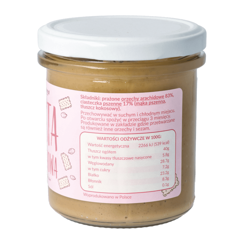 Pasta Orzechowa z ciasteczkami 300g