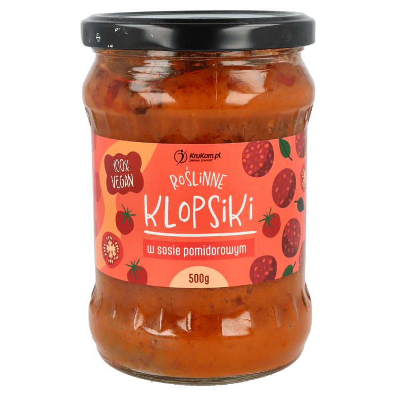 Roślinne klopsiki w sosie pomidorowym 500g