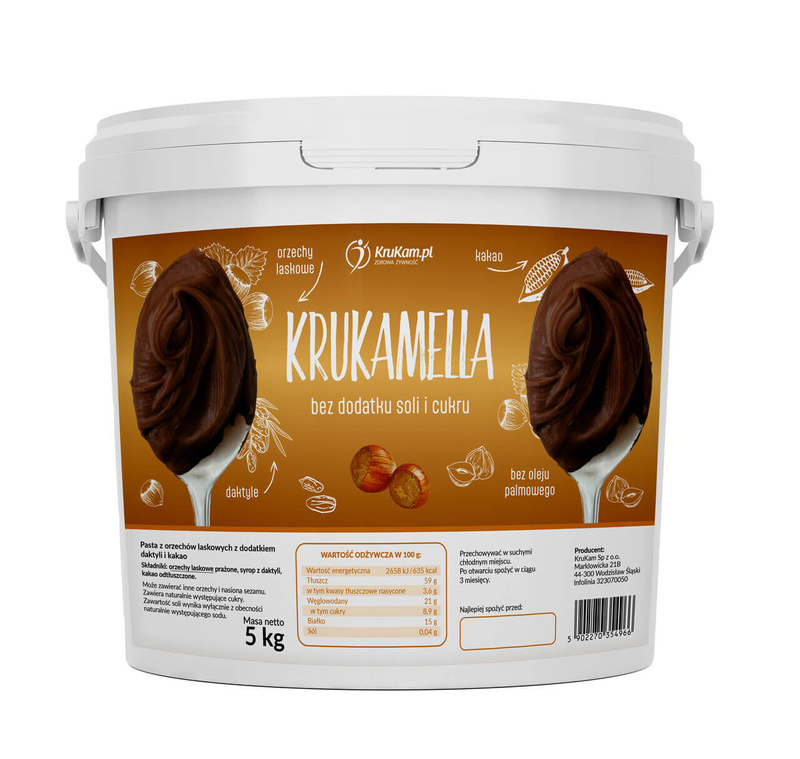 Krukamella Pasta orzechowa 5kg