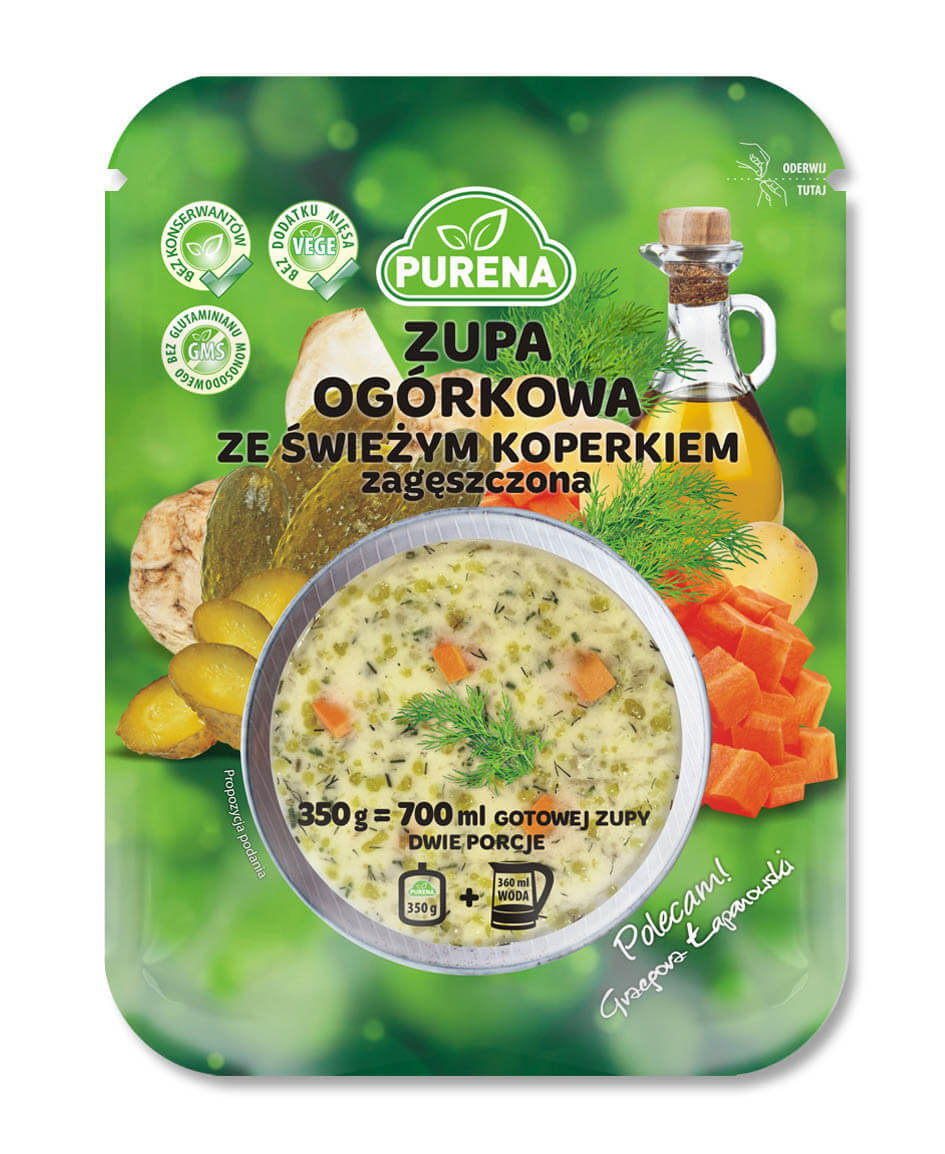 Zupa ogórkowa zagęszczona 350g = 2 porcje Purena