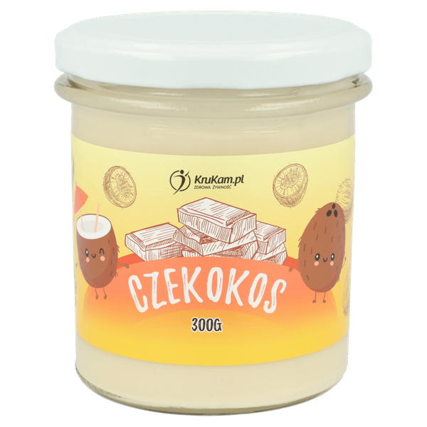 Czekokos Pasta kokosowa z białą czekoladą 300g