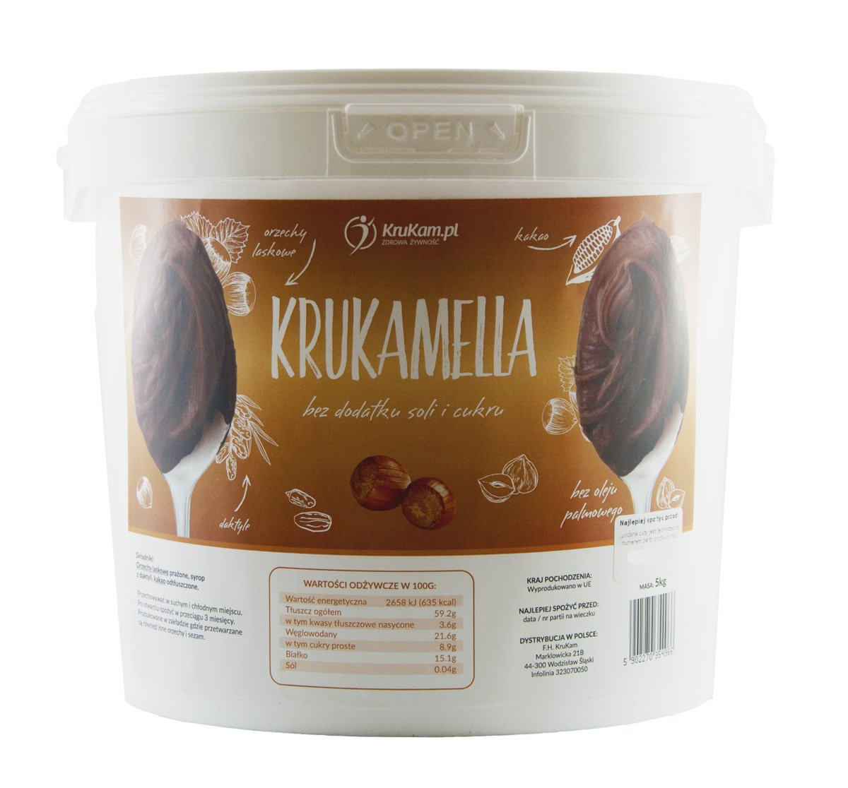 Krukamella Pasta orzechowa 5kg