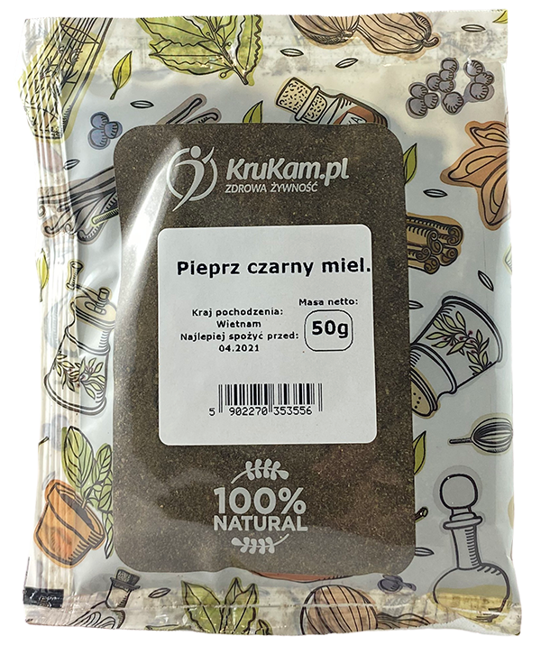 Pieprz czarny mielony 50g