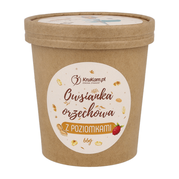 Marta Gorąca Owsianka orzechowa z poziomkami 66g