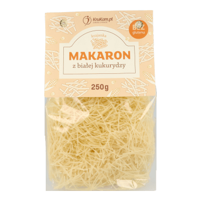 Makaron z białej kukurydzy (bezglutenowy) krajanka 250g