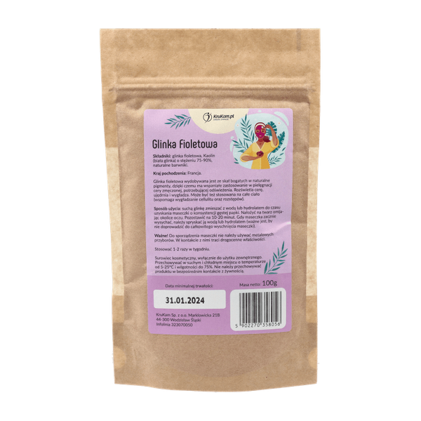 Glinka fioletowa 100g