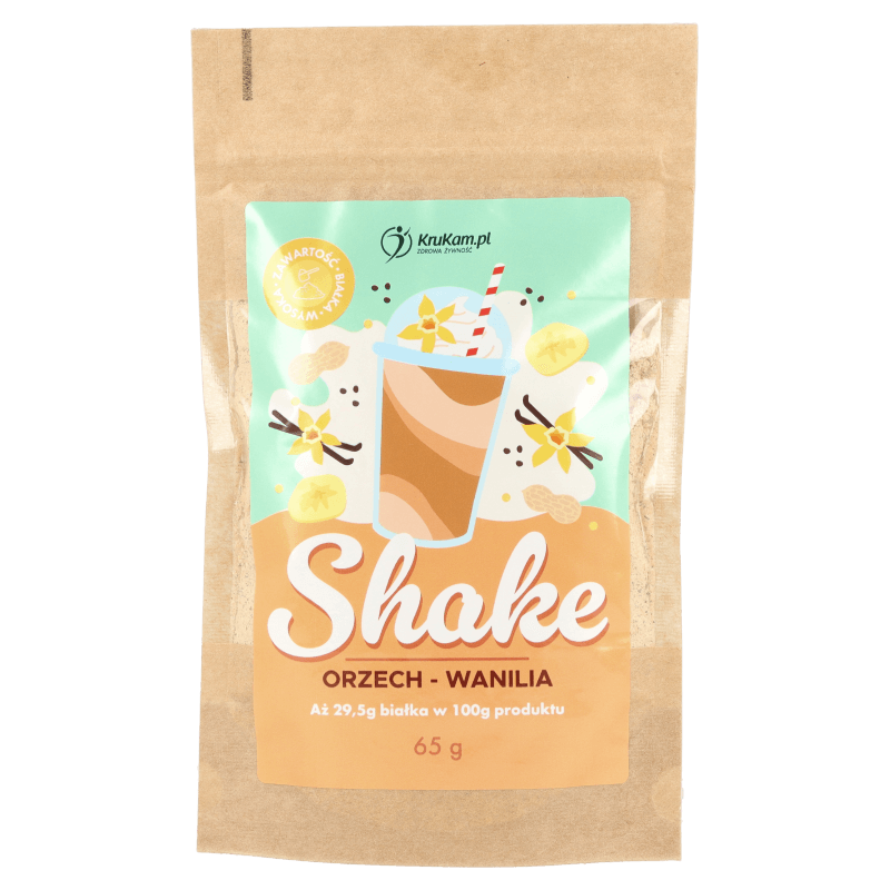 Mieszanka na shake wysokobiałkowy orzech wanilia 65g