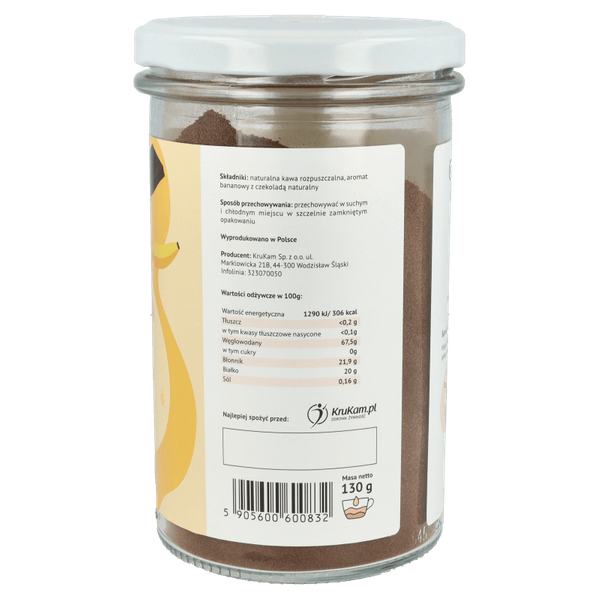 Kawa rozpuszczalna Bananowa z czekoladą 130g