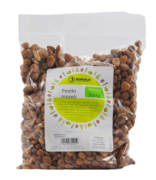 Pestki Moreli (jądra) Gorzkie 500g