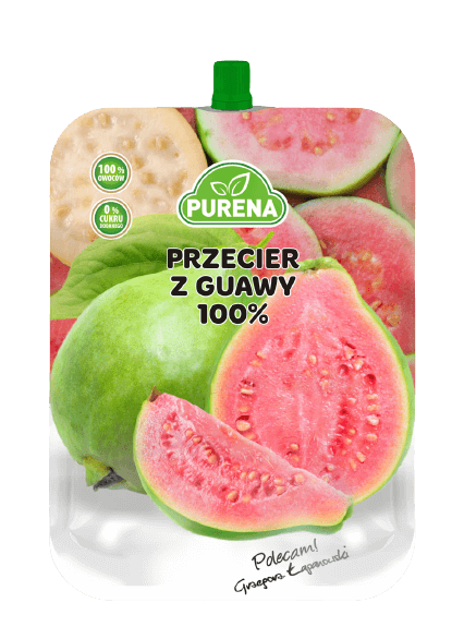 Przecier (mus) owocowy 100% z guawy 250g Purena