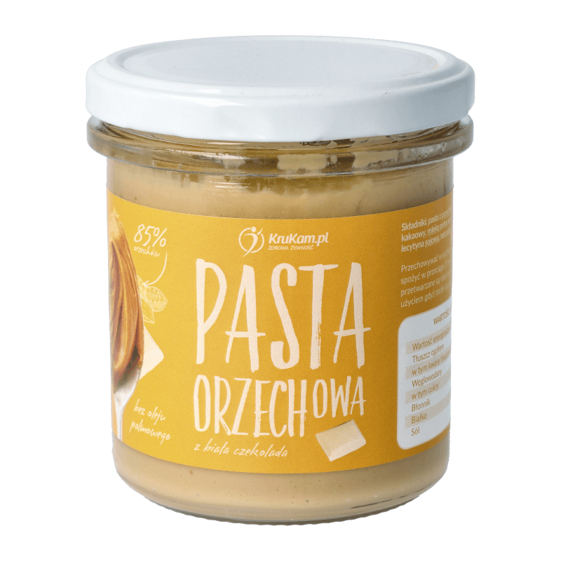 Pasta orzechowa z białą czekoladą 300g