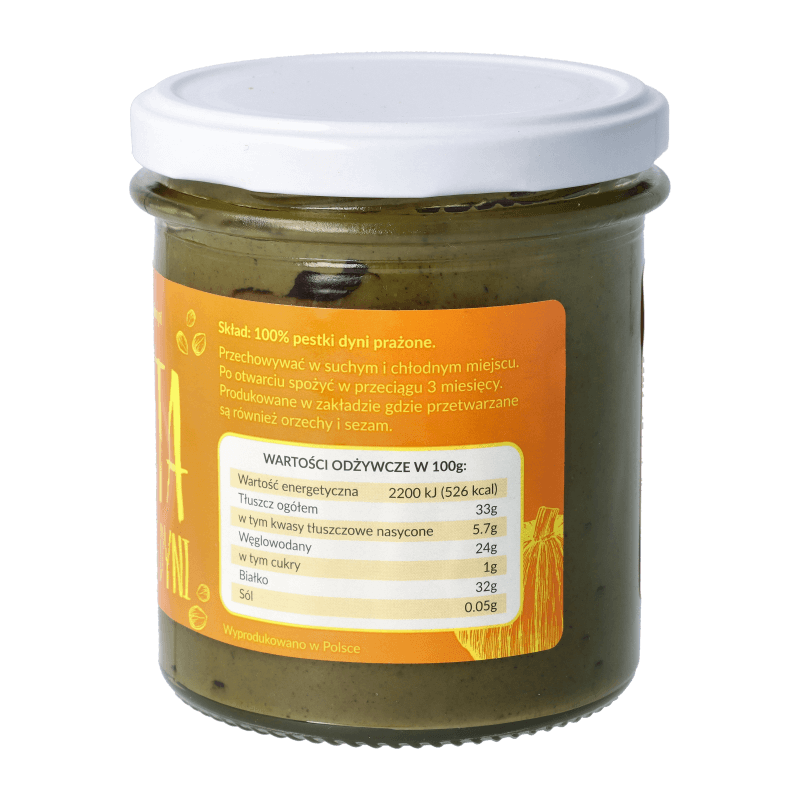 Pasta dyniowa 300g z pestek dyni