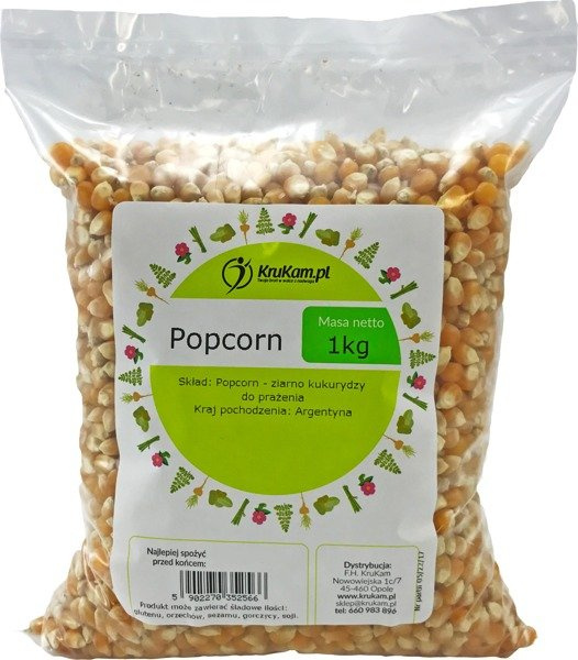 Popcorn PREMIUM ziarno kukurydza do prażenia 1kg